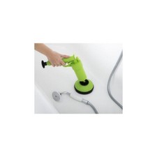 Saugpumpe grün Abflussreiniger manuell Pressluft Rohrreiniger Saugglocke TV Shop