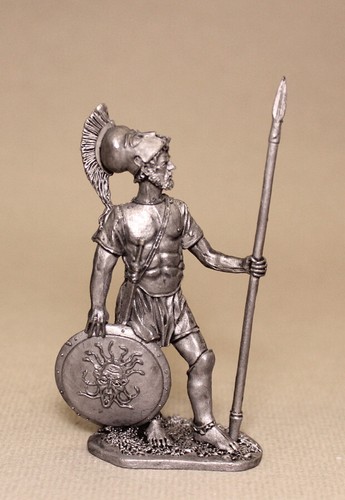 Zinnfigur griechischer hoplit - zinnfigur,