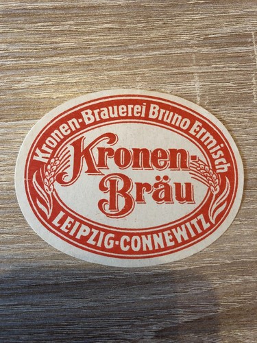 Bieretikett kronen brauerei - bieretikett, kronen-brauerei