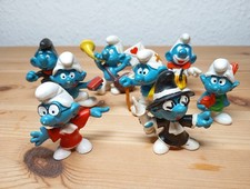 8 Schleich Schlümpfe Berufe Schlumpf Sammlung Paket Set Mix Bully collection