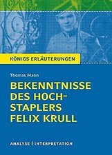 Bekenntnisse des Hochstaplers Felix Krull: Textanal... | Buch | Zustand sehr gut
