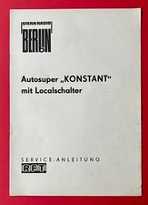 DDR RFT Service Anleitung VEB