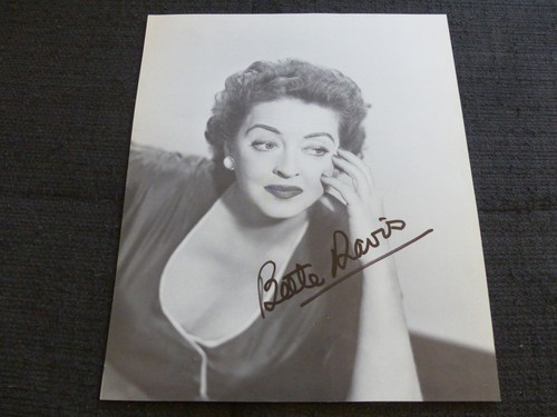 Bette davis signed autogramm - signed,