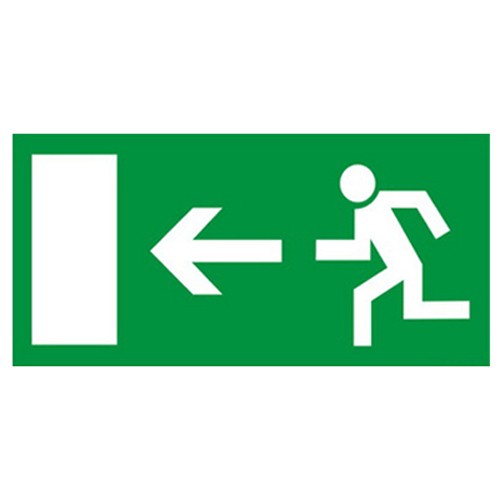 Rettungsweg schild links - schild,