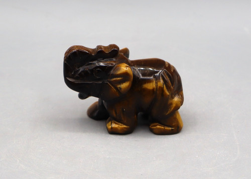 Elefant aus tigerauge - tigerauge, 51