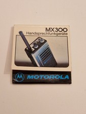 Streichholzheftchen, Motorola MX300, Pageboy II, Funkgeräte, 6204 Taunusstein