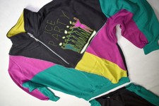 Athlet Trainings Anzug Vintage Track Jump Suit Jogging VTG 80er 90er Party S NEU