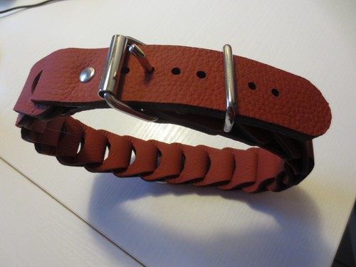 Hundehalsband leder rot gr - ,
