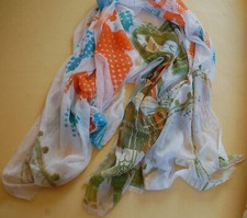 Tuch / Schal London Britain Tower Bridge School Girl Big Eye Roller