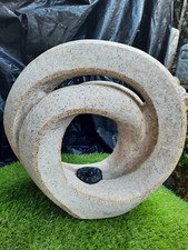 Granitbrunnen Schnecke sandfarbend gedreht kompl. Set