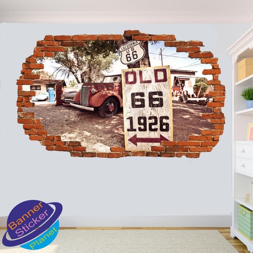 Berühmte route usa - 66, vintage
