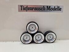 1:18 Old School Echt Alu Felgen Audi VW Mercedes Opel BMW Tuning