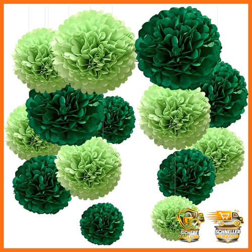 Dschungel deko pompons - 20,