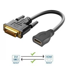 Bidirektionales DVI zu HDMI Adapter Kabel DVI-D Stecker auf HDMI Buchse 1080P