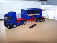 MB ACTROS L 1848 Spedition LECHNER München20 ft Chromtank-Container Herpa M 1:87