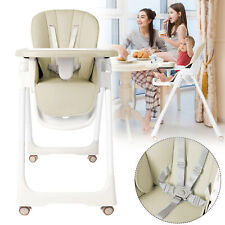 Beige Hochstuhl Babystuhl Kinderhochstuhl Essstuhl Klappbar Höhenverstellbar Neu