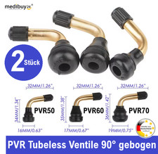 2x Ventil 90° Winkelventile PVR 50 60 70 E-Scooter Roller Motorrad Reifenventil