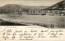 Ak Lorchhausen Lorch am Rhein