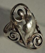 Schwedischer Silberschmiedering 835er Serlingsilber