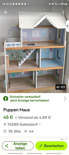 Holz puppenhaus stockwerke 6 - puppenhaus, 3