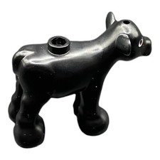LEGO Kalb Schwarz Kuh Junges