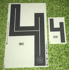 Nummer 4 Flock Set in Matchworn Size für DFB Deutschland Home Trikot WM 2018