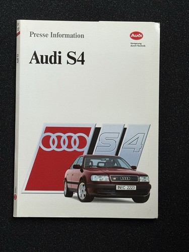 Audi pressemappe press - s4,