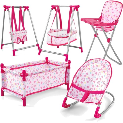 Babypuppen set hochstuhl - babypuppen-set:,