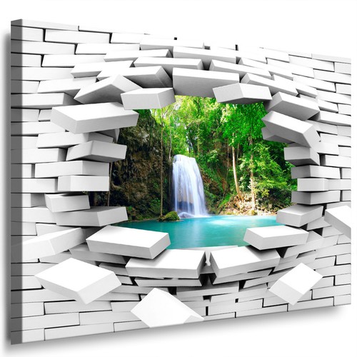 Leinwandbild xxl wasserfall - leinwandbild,