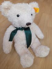 Steiff 022494 NEUWERTIG hübscher Teddybär creme ca.26cm grüne Schleife QUALITÄT
