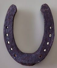 Handgeschmiedetes hufeisen - hufeisen, –