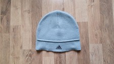 adidas mütze pudelmütze skimütze wintermütze strickmütze beanie blau neu