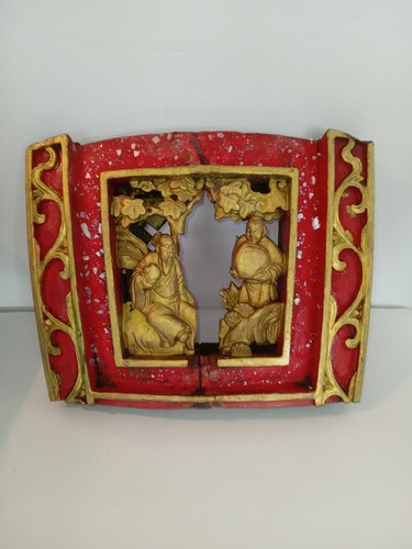 Chinesisches holzrelief - chinesisches,
