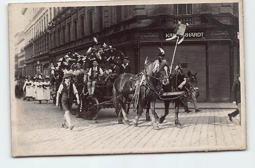 Foto ansichtskarte festzug - foto, ak