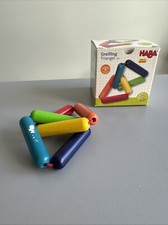 HABA GREIFLING TRIANGEL VON HABE AUS HOLZ BUNT 1291 GEBRAUCHT