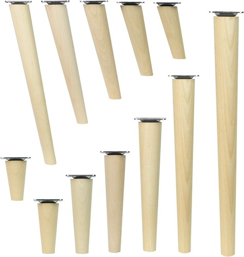 Möbelfüße buchenholz - 4x,