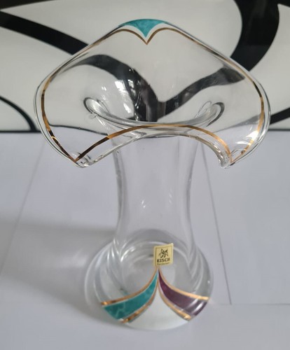 Eisch vase goldrand - vase,