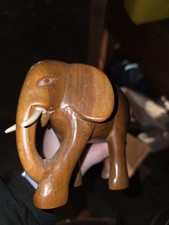 Elefant mit Stoßzähnen aus