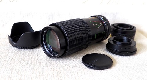 200mm zoomobjektiv 2x - zoomobjektiv, +