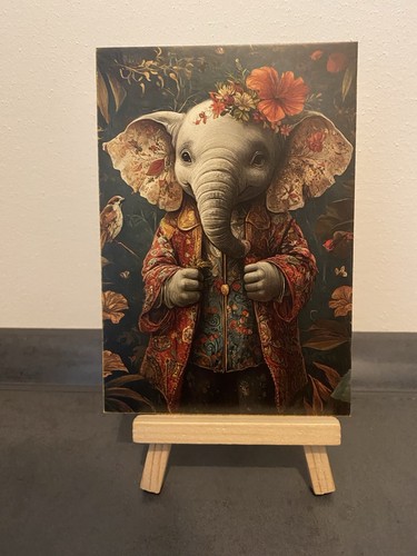 Postkarte motivkarte elefant - motivkarte,,