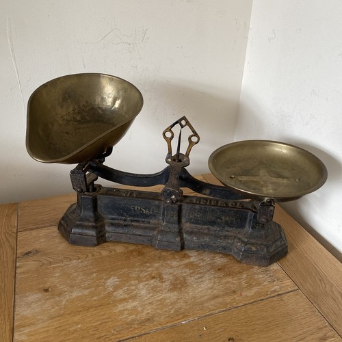 Antike gusseisen waage - waage, &