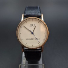 Wohnwagen Kaspar Damen Uhr – Quarz, Goldfarben mit Lederarmband
