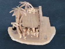 Alte Weihnachtskrippe Holz mit