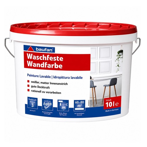 Waschfeste wandfarbe weiß - waschfeste,