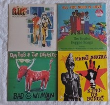 4 LP Vinyl Sammlung Air Moon Safari Indie Beatles Reggae Mano Negra DM Bob MINT