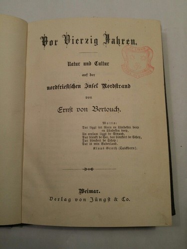 Vor vierzig jahren - vor,