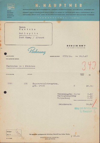 Berlin brief 1942 - berlin,,