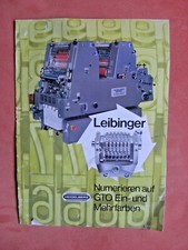 Leibinger Broschüre Numerieren auf GTO Ein- und Mehrfarben Heidelberg Offset