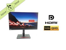 Lenovo ThinkVision P24h-2L 24" QHD IPS 2560x1440 60Hz 4ms 16:9 Pivot USB-Hub