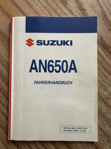 Fahrerhandbuch suzuki burgman - suzuki,